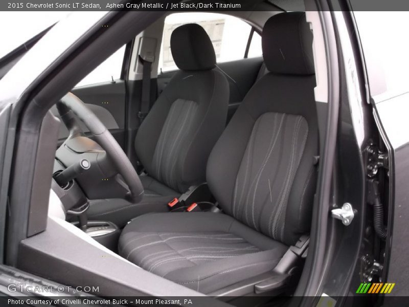 Ashen Gray Metallic / Jet Black/Dark Titanium 2015 Chevrolet Sonic LT Sedan
