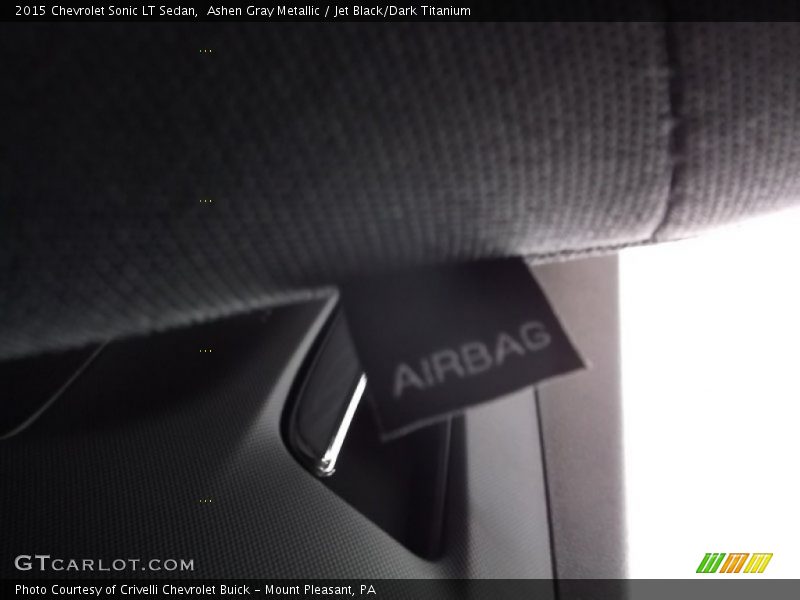 Ashen Gray Metallic / Jet Black/Dark Titanium 2015 Chevrolet Sonic LT Sedan