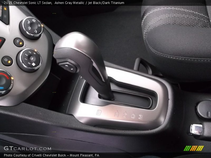 Ashen Gray Metallic / Jet Black/Dark Titanium 2015 Chevrolet Sonic LT Sedan