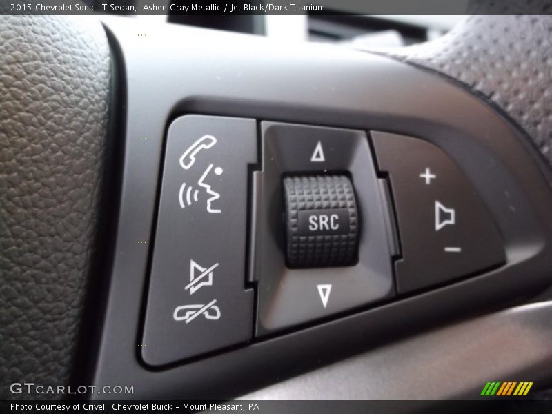 Ashen Gray Metallic / Jet Black/Dark Titanium 2015 Chevrolet Sonic LT Sedan