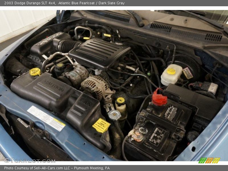 Atlantic Blue Pearlcoat / Dark Slate Gray 2003 Dodge Durango SLT 4x4