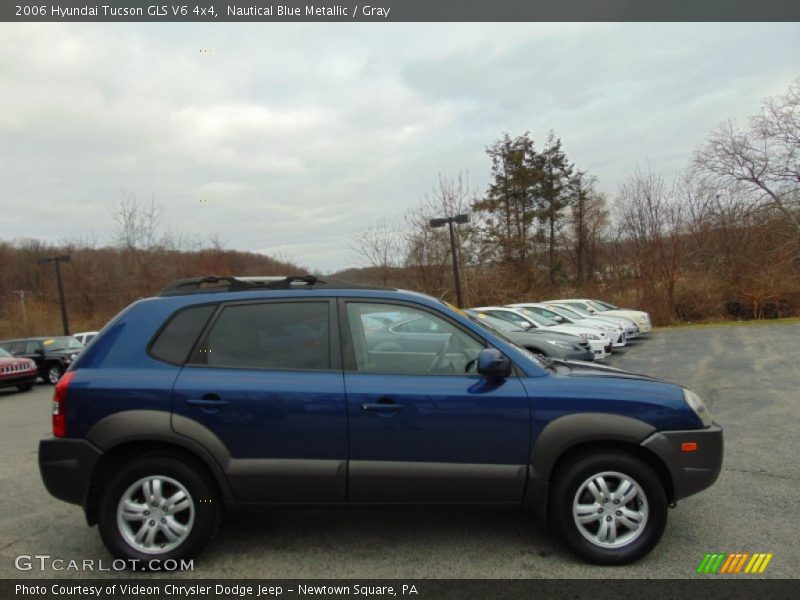 Nautical Blue Metallic / Gray 2006 Hyundai Tucson GLS V6 4x4