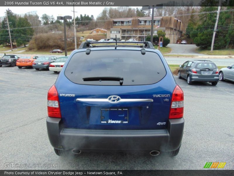 Nautical Blue Metallic / Gray 2006 Hyundai Tucson GLS V6 4x4
