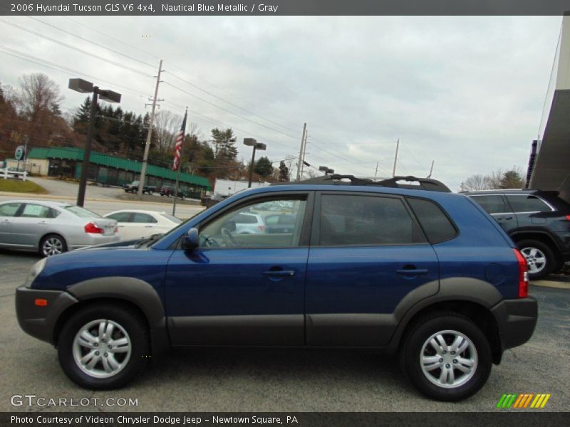 Nautical Blue Metallic / Gray 2006 Hyundai Tucson GLS V6 4x4