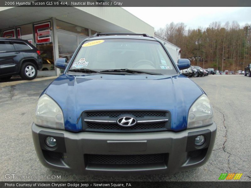 Nautical Blue Metallic / Gray 2006 Hyundai Tucson GLS V6 4x4