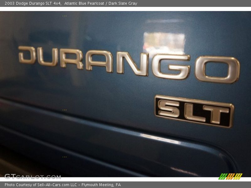 Atlantic Blue Pearlcoat / Dark Slate Gray 2003 Dodge Durango SLT 4x4