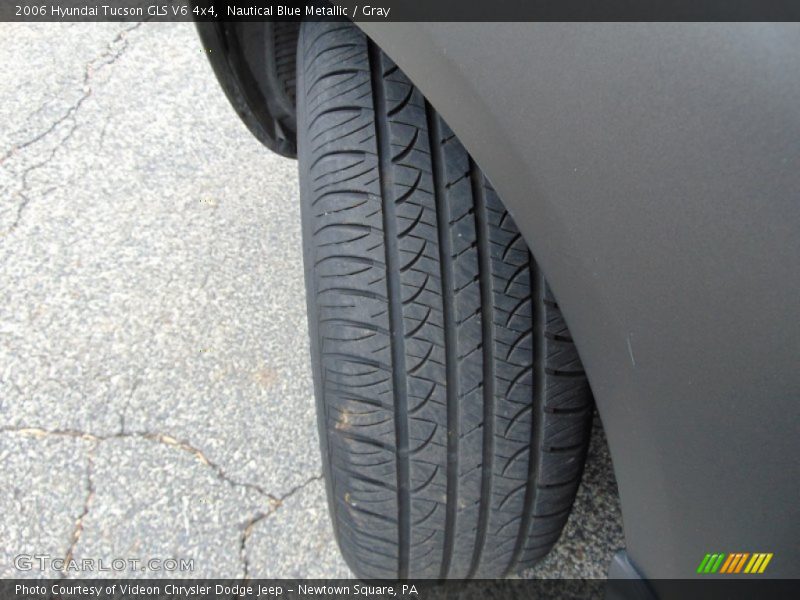 Nautical Blue Metallic / Gray 2006 Hyundai Tucson GLS V6 4x4