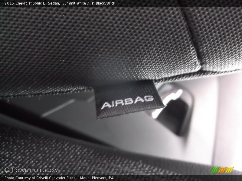 Summit White / Jet Black/Brick 2015 Chevrolet Sonic LT Sedan