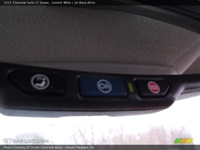 Summit White / Jet Black/Brick 2015 Chevrolet Sonic LT Sedan