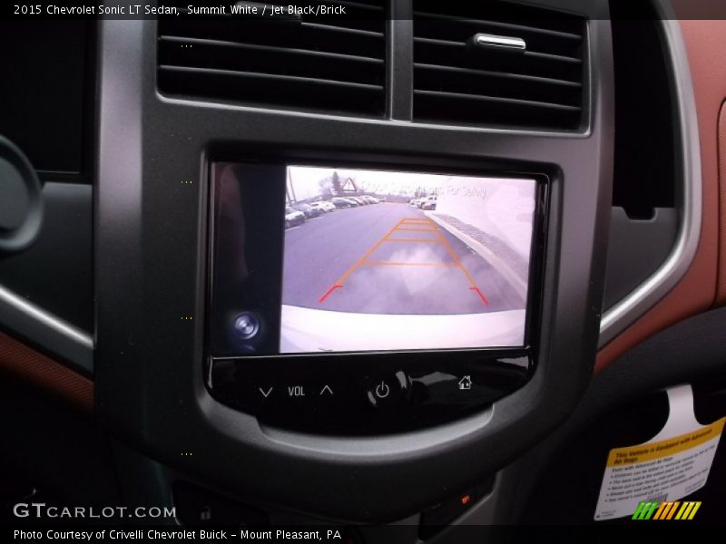 Summit White / Jet Black/Brick 2015 Chevrolet Sonic LT Sedan