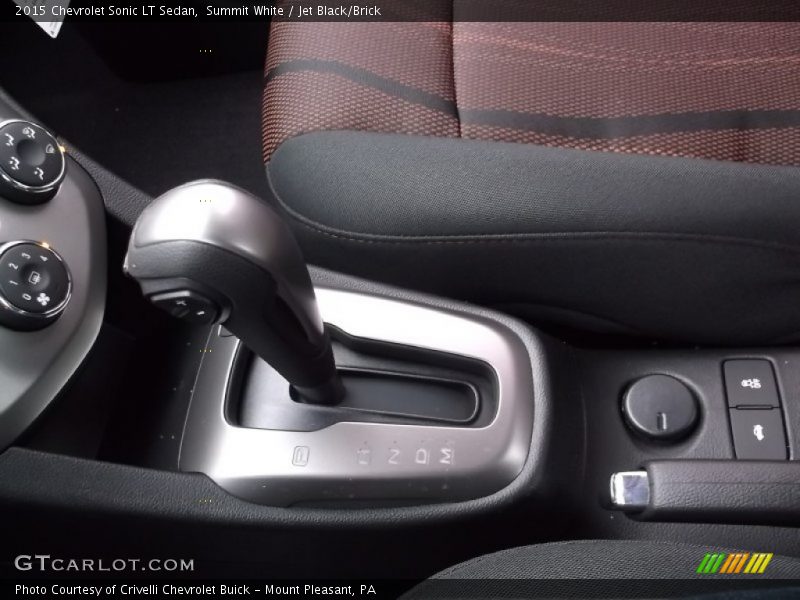 Summit White / Jet Black/Brick 2015 Chevrolet Sonic LT Sedan