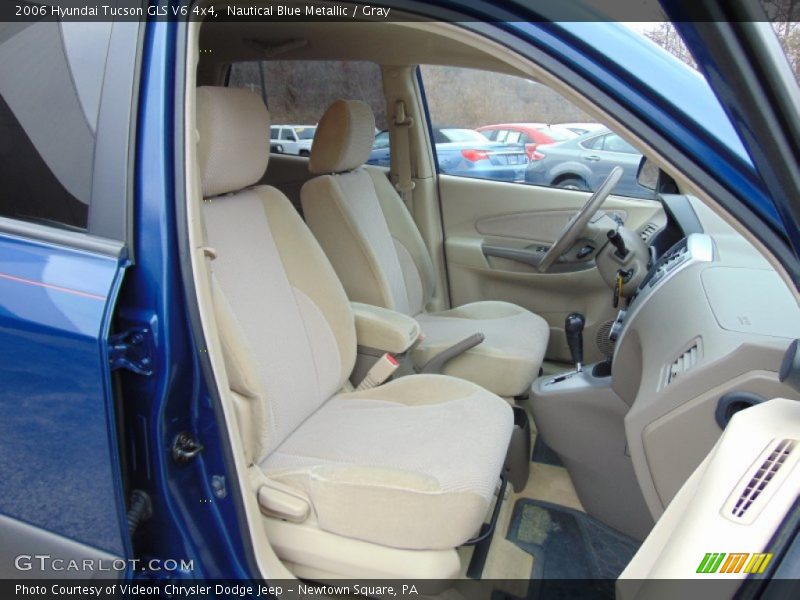 Nautical Blue Metallic / Gray 2006 Hyundai Tucson GLS V6 4x4