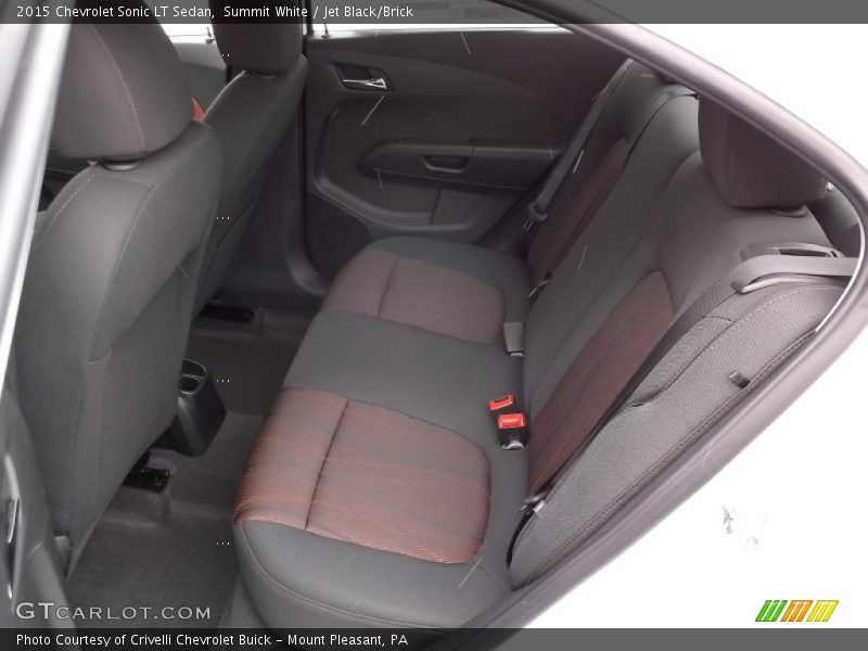 Summit White / Jet Black/Brick 2015 Chevrolet Sonic LT Sedan
