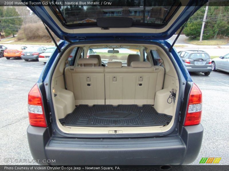 Nautical Blue Metallic / Gray 2006 Hyundai Tucson GLS V6 4x4