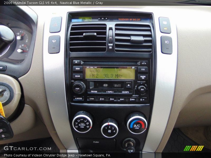 Nautical Blue Metallic / Gray 2006 Hyundai Tucson GLS V6 4x4