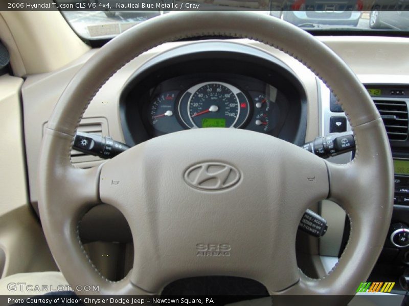 Nautical Blue Metallic / Gray 2006 Hyundai Tucson GLS V6 4x4