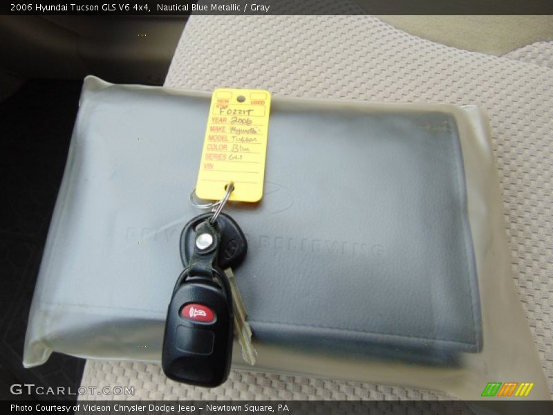 Nautical Blue Metallic / Gray 2006 Hyundai Tucson GLS V6 4x4