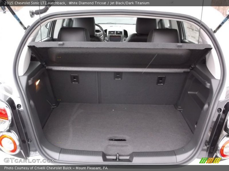 White Diamond Tricoat / Jet Black/Dark Titanium 2015 Chevrolet Sonic LTZ Hatchback