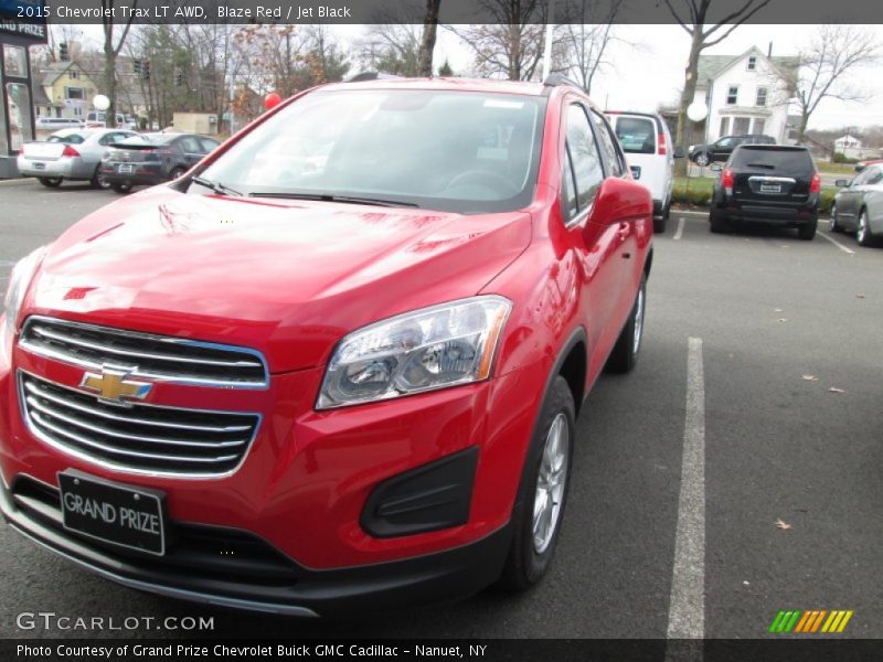 Blaze Red / Jet Black 2015 Chevrolet Trax LT AWD