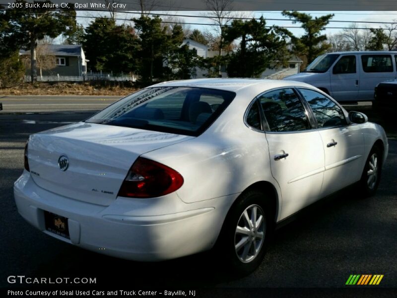 Opal White / Gray 2005 Buick Allure CX