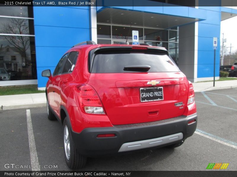 Blaze Red / Jet Black 2015 Chevrolet Trax LT AWD