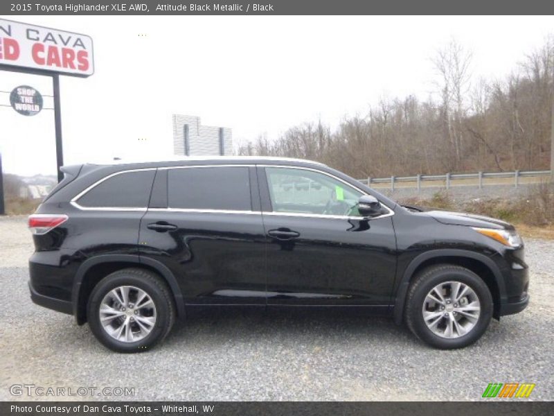 Attitude Black Metallic / Black 2015 Toyota Highlander XLE AWD