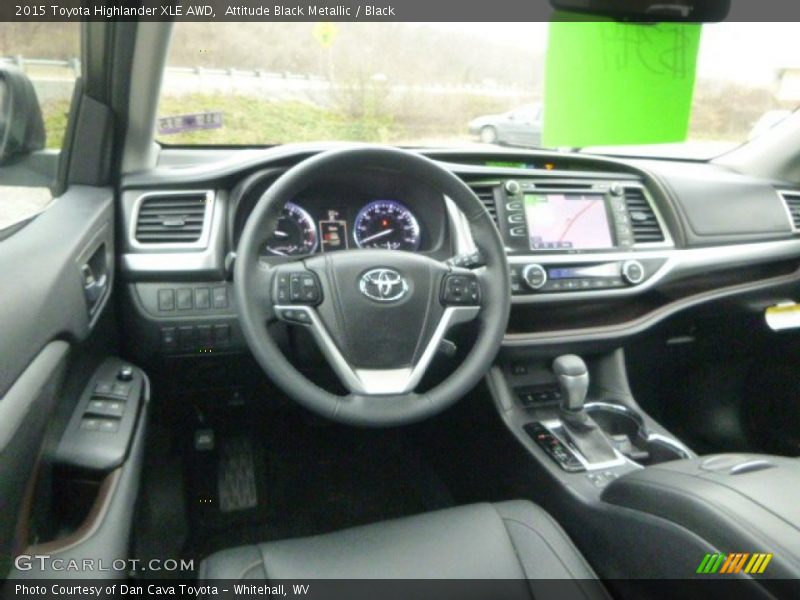 Attitude Black Metallic / Black 2015 Toyota Highlander XLE AWD