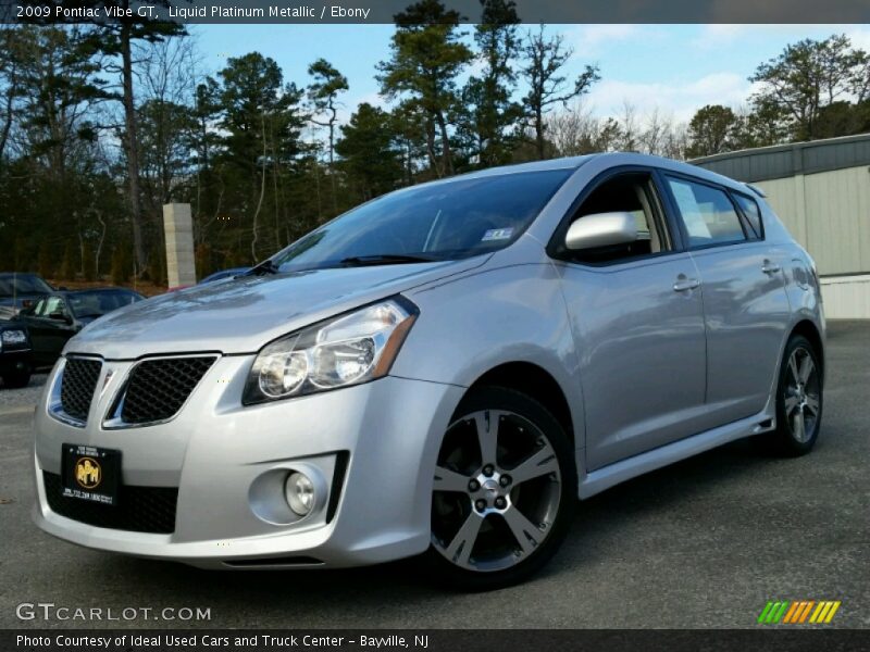 Liquid Platinum Metallic / Ebony 2009 Pontiac Vibe GT