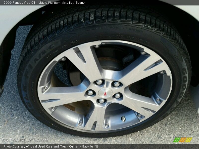 Liquid Platinum Metallic / Ebony 2009 Pontiac Vibe GT
