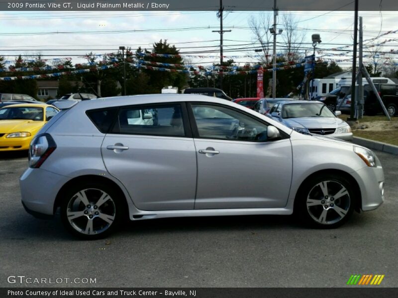Liquid Platinum Metallic / Ebony 2009 Pontiac Vibe GT