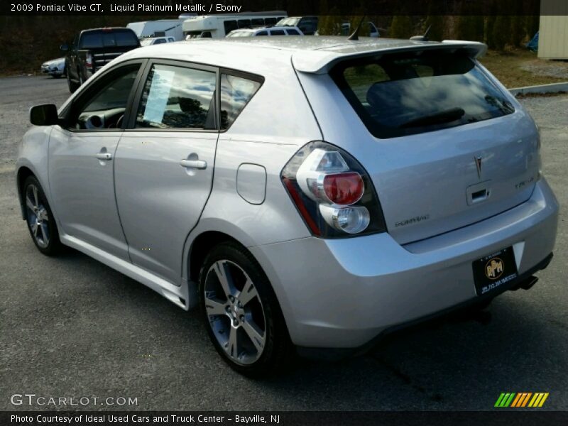 Liquid Platinum Metallic / Ebony 2009 Pontiac Vibe GT