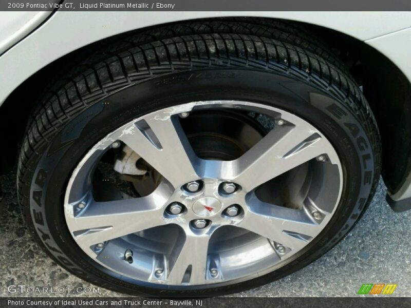 Liquid Platinum Metallic / Ebony 2009 Pontiac Vibe GT