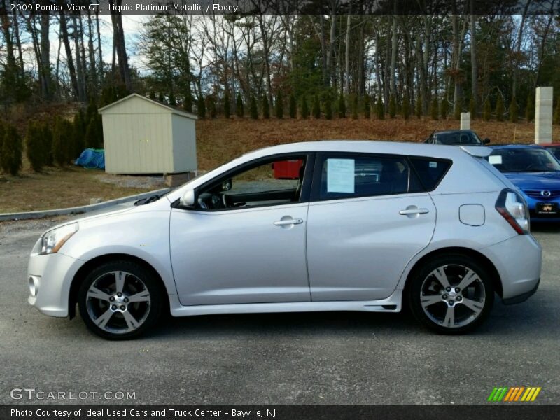 Liquid Platinum Metallic / Ebony 2009 Pontiac Vibe GT