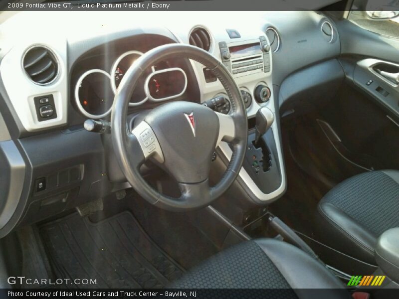 Liquid Platinum Metallic / Ebony 2009 Pontiac Vibe GT