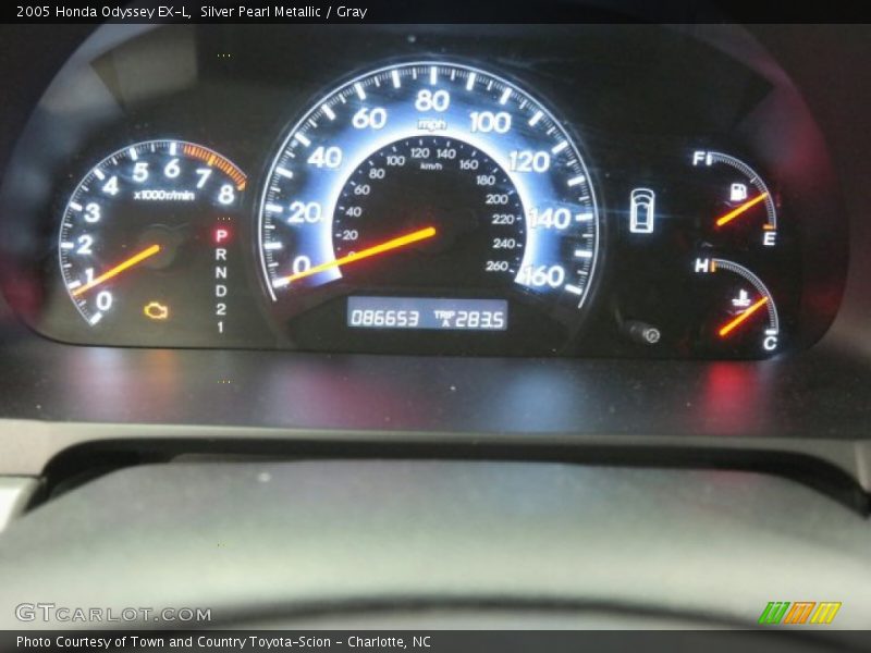 Silver Pearl Metallic / Gray 2005 Honda Odyssey EX-L