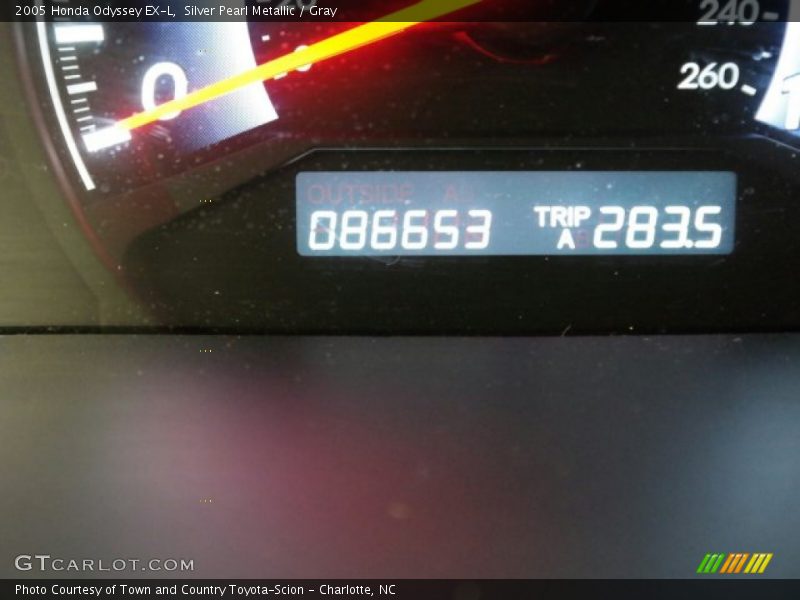 Silver Pearl Metallic / Gray 2005 Honda Odyssey EX-L