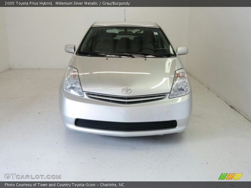 Millenium Silver Metallic / Gray/Burgundy 2005 Toyota Prius Hybrid