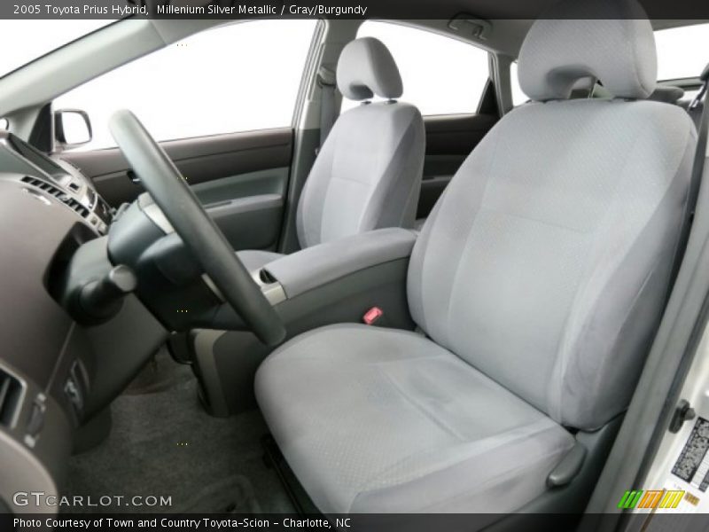 Millenium Silver Metallic / Gray/Burgundy 2005 Toyota Prius Hybrid
