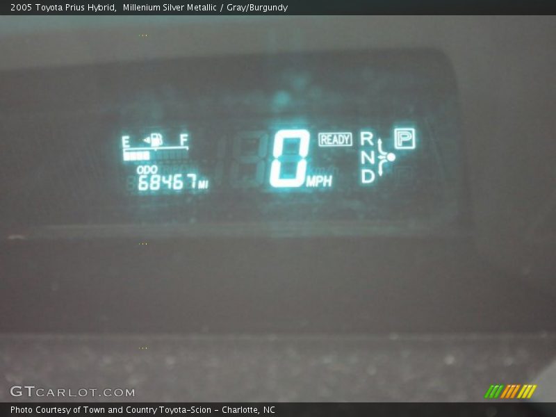 Millenium Silver Metallic / Gray/Burgundy 2005 Toyota Prius Hybrid