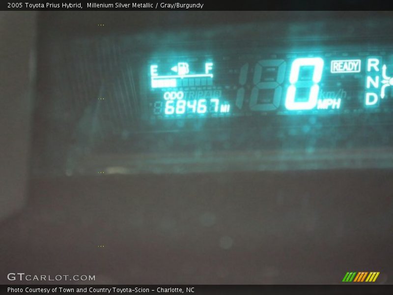 Millenium Silver Metallic / Gray/Burgundy 2005 Toyota Prius Hybrid