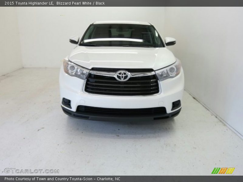 Blizzard Pearl White / Black 2015 Toyota Highlander LE