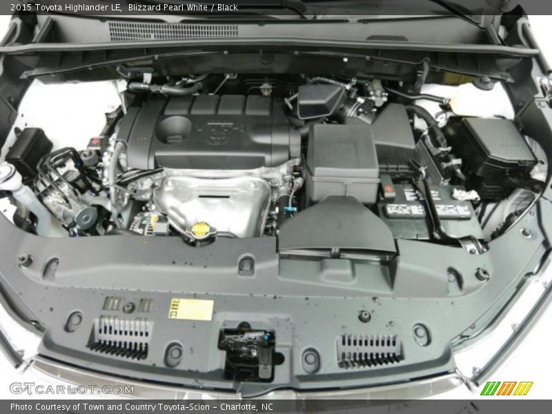 Blizzard Pearl White / Black 2015 Toyota Highlander LE