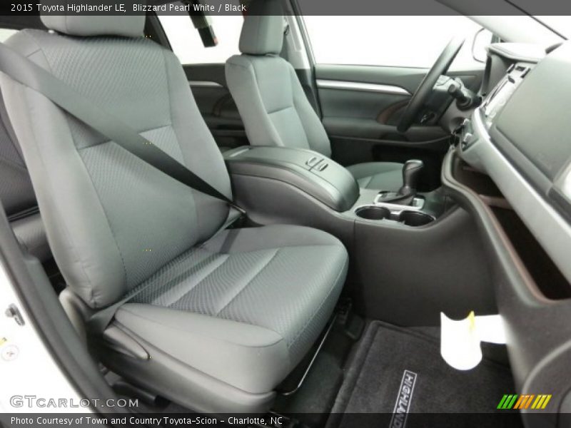 Blizzard Pearl White / Black 2015 Toyota Highlander LE
