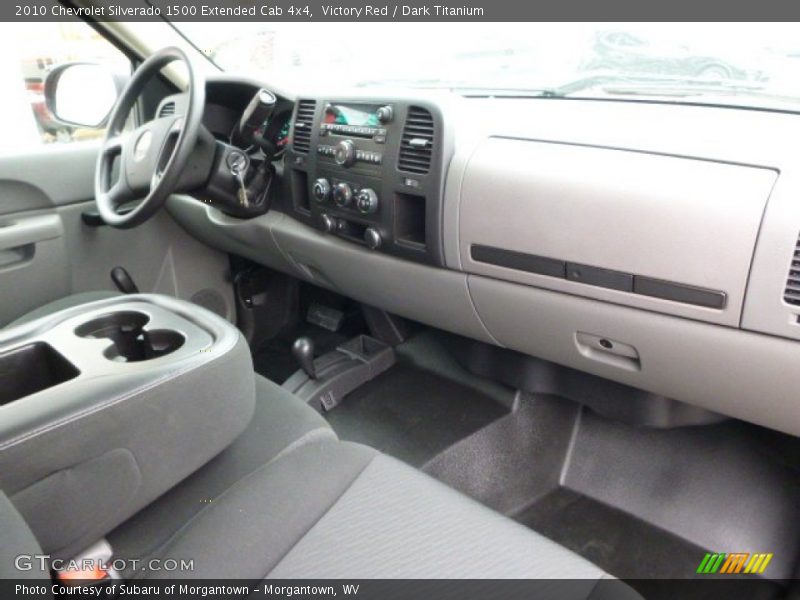 Victory Red / Dark Titanium 2010 Chevrolet Silverado 1500 Extended Cab 4x4