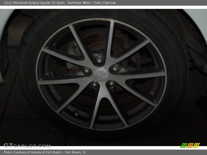Northstar White / Dark Charcoal 2012 Mitsubishi Eclipse Spyder GS Sport