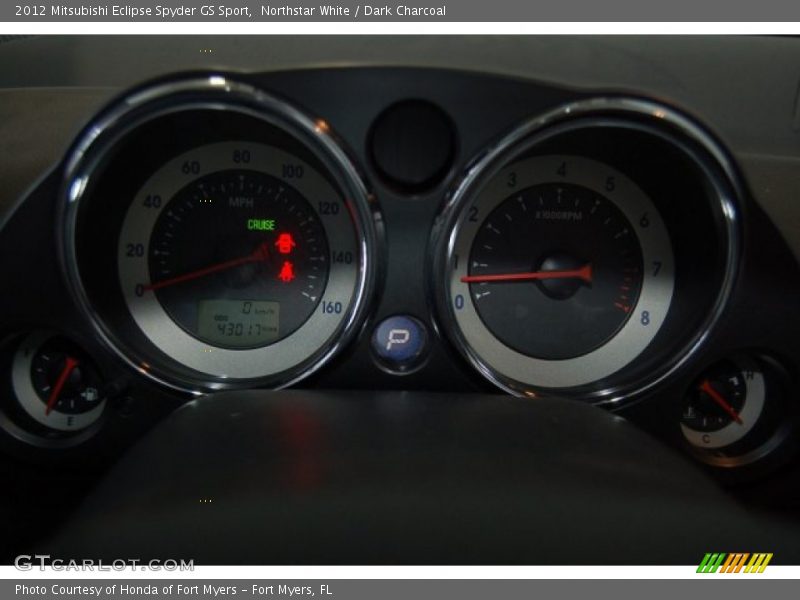 Northstar White / Dark Charcoal 2012 Mitsubishi Eclipse Spyder GS Sport