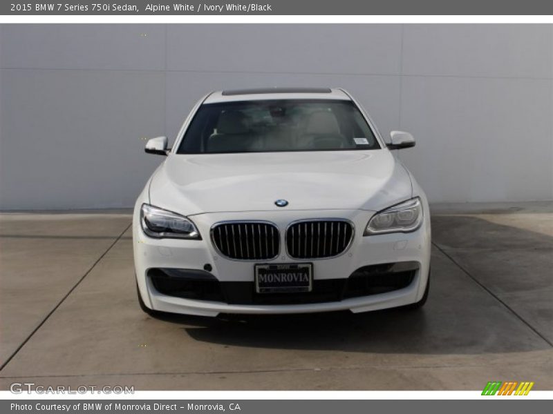 Alpine White / Ivory White/Black 2015 BMW 7 Series 750i Sedan