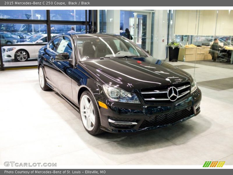 Black / Black 2015 Mercedes-Benz C 250 Coupe