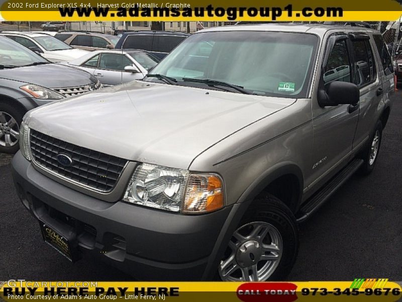 Harvest Gold Metallic / Graphite 2002 Ford Explorer XLS 4x4