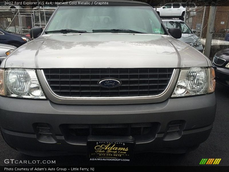Harvest Gold Metallic / Graphite 2002 Ford Explorer XLS 4x4